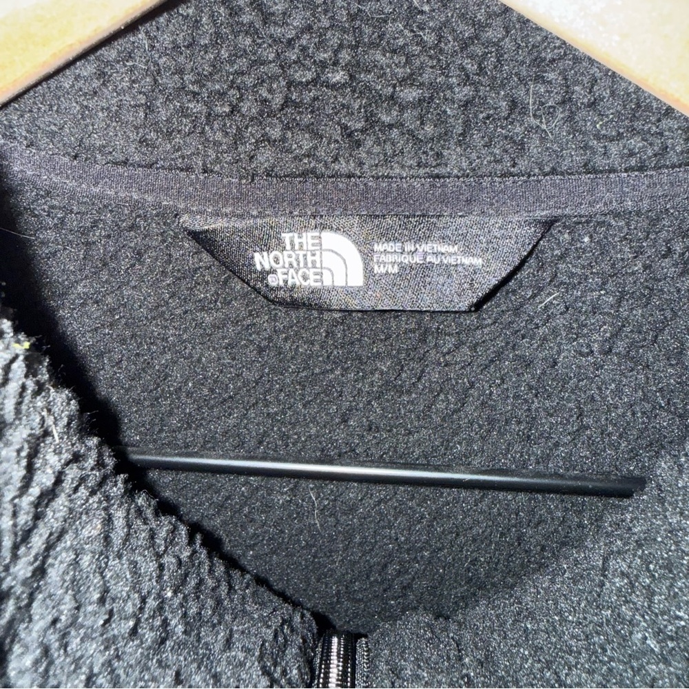 THE NORTH FACE Mens Fleece Black Vest Medium Logo - Picture 7 of 12